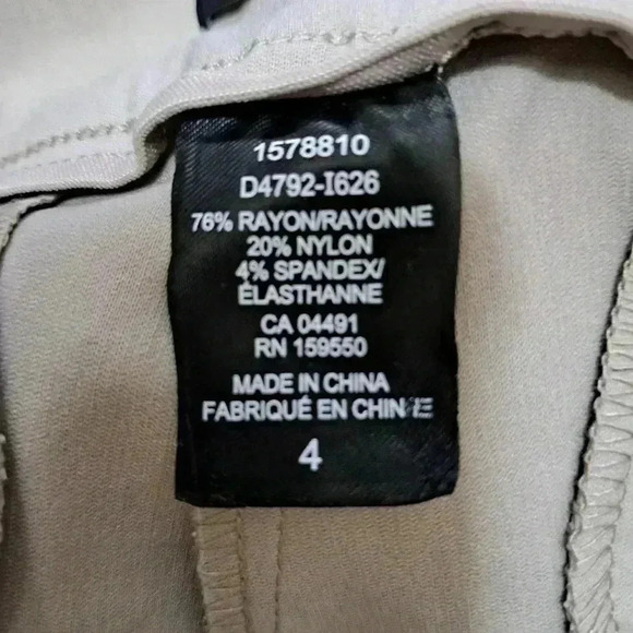 ❤️ New!  Hilary Radley Bermuda Shorts 4 Stretch Beige/Stone Colour 9 inch inseam - Picture 5 of 12